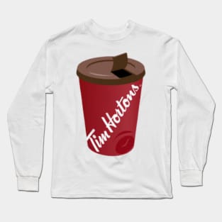 Tims Coffee Cup Long Sleeve T-Shirt